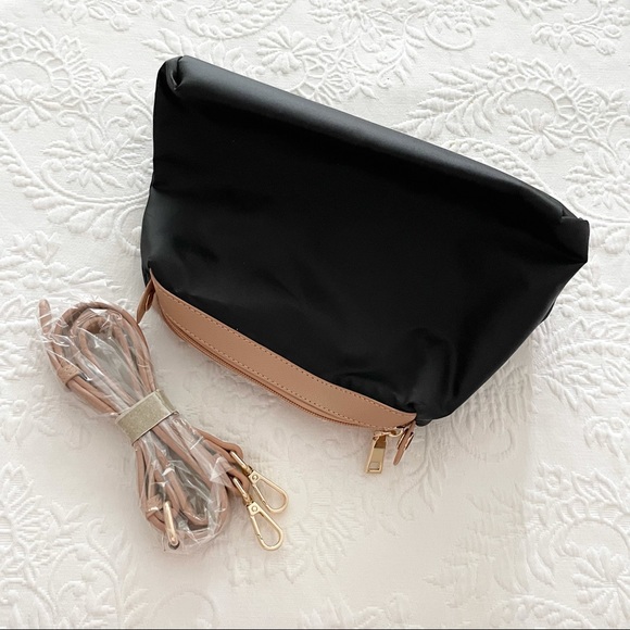 NWOT Lulus Back to Business Tan Tote Vegan Faux Leather - Picture 9 of 10